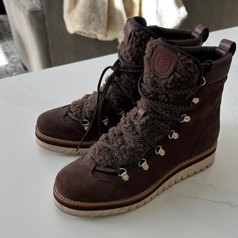 Cozy Chocolate Lace-Up Women's Boots